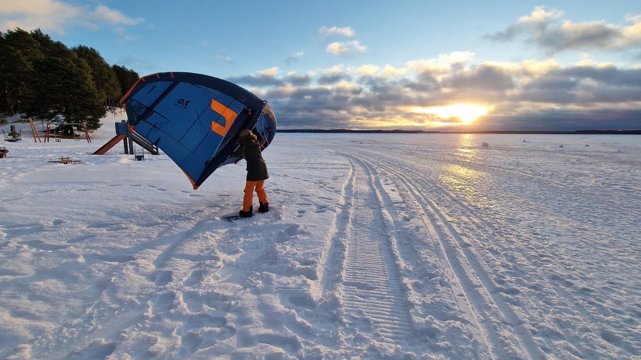 Snow wing in Hiukka, Finland