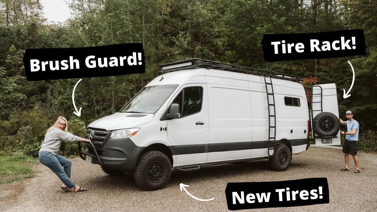 New Tires on Our Sprinter Van - BFG KO2 Tires & Black Rhino Rims | Van Build Suspension Upgrade