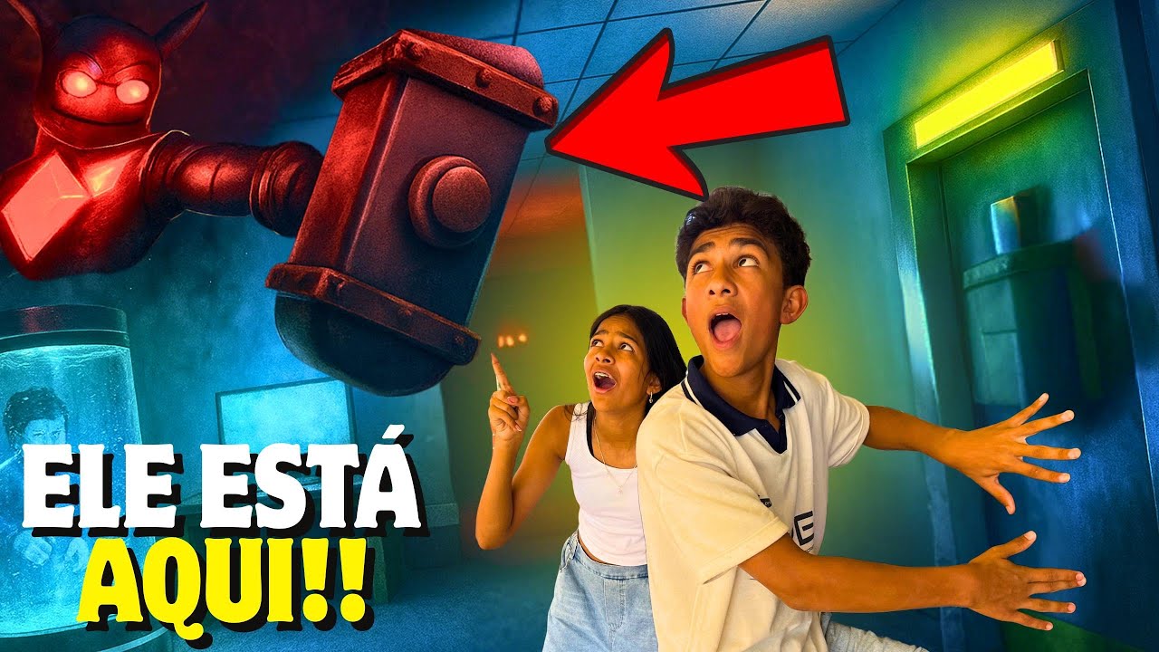 JOGAMOS O MARRETÃO NA VIDA REAL!!!! * conseguimos escapar? (Felipe e Duda)