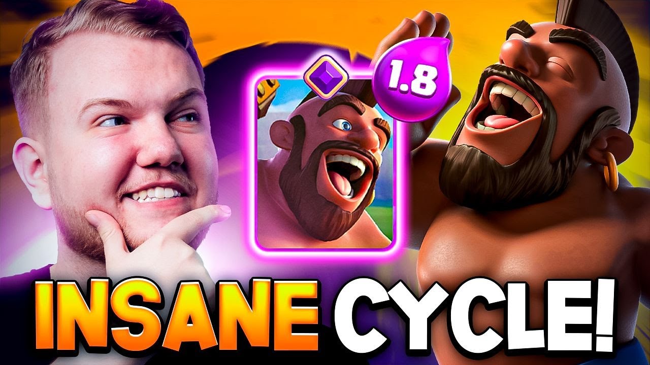 1.8 HOG CYCLE😱 FASTEST DECK IN CLASH ROYALE!