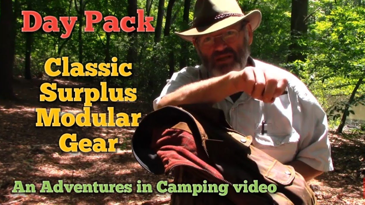 Classic Surplus Modular gear. With US Army Butt pack. Budget backpacking.