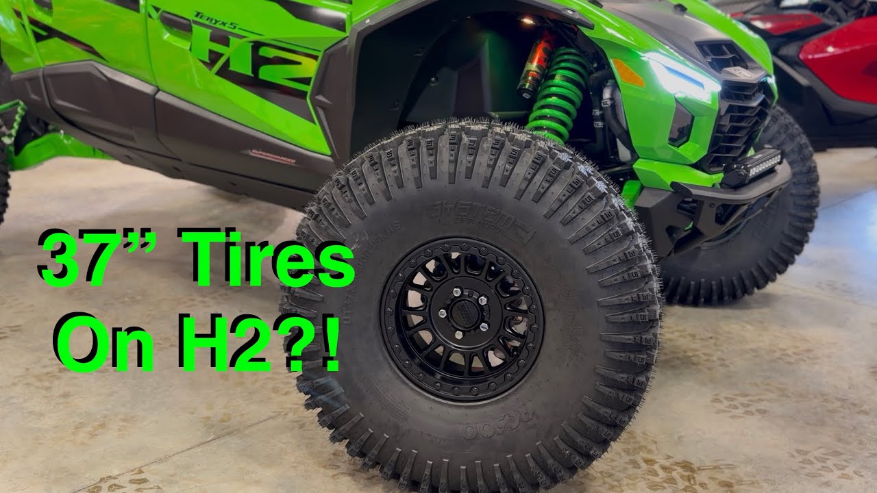 Первый в истории Kawasaki H2 на 37-дюймовых шинах! ЗВЕРЬ!!