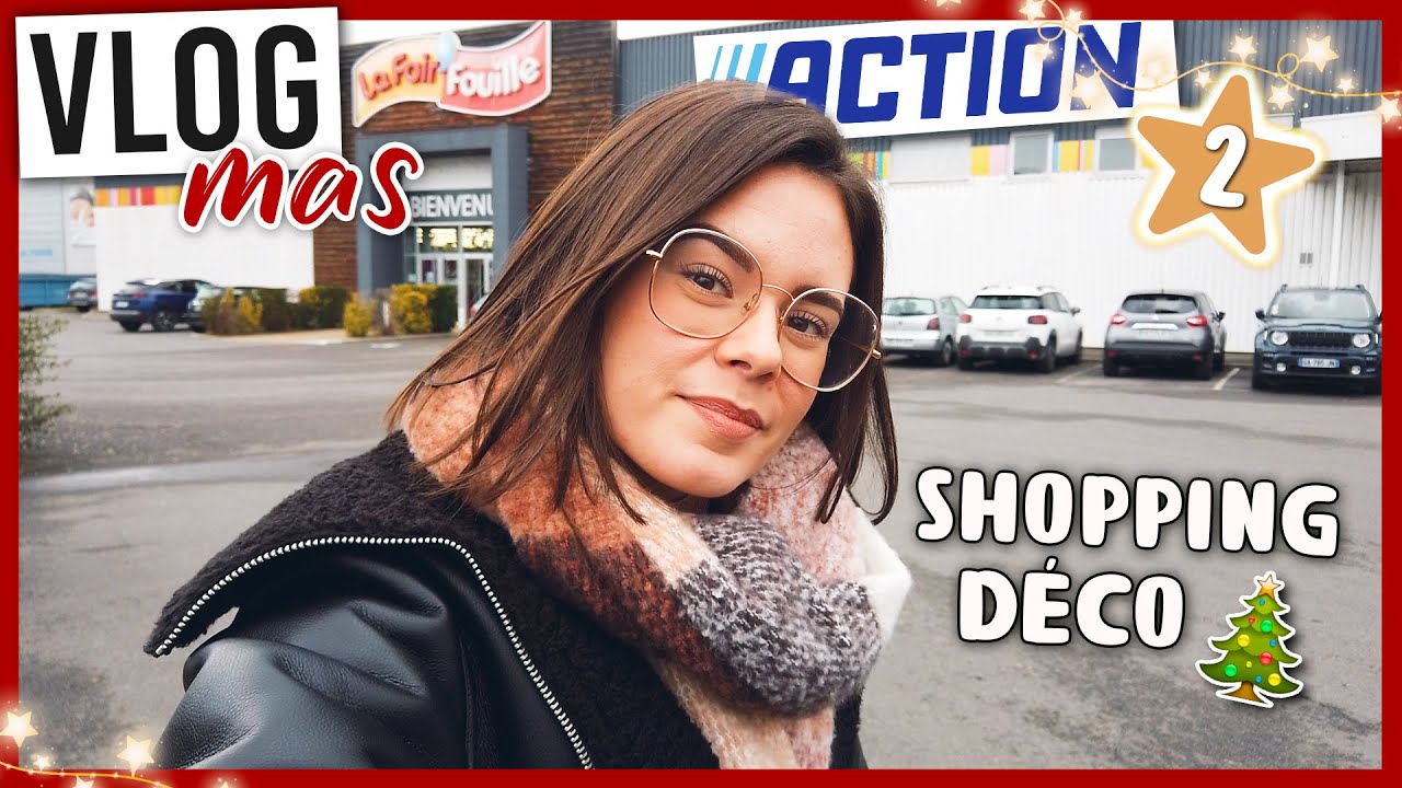 VLOGMAS 2 • Shopping déco de Noël + haul Action, Casa... 🎄