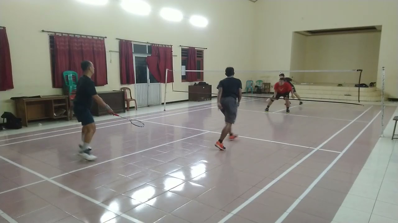 PB. ELEMEN | Grade A (Jajang/Ahmad Vs Dimas/Fernando) Sudah Gak Sinkron - Latihan Badminton Rutin
