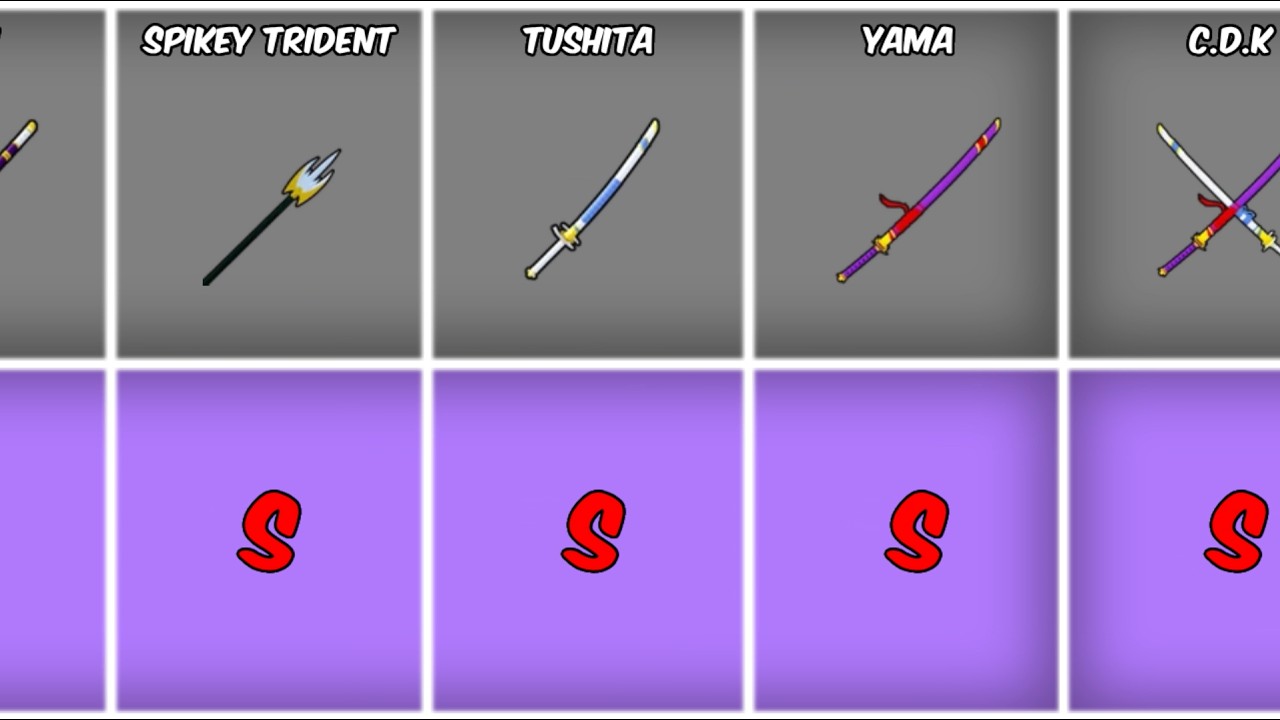 Blox Fruits EVERY SINGLE Swords Tier List For PVP/Grind REVEALED