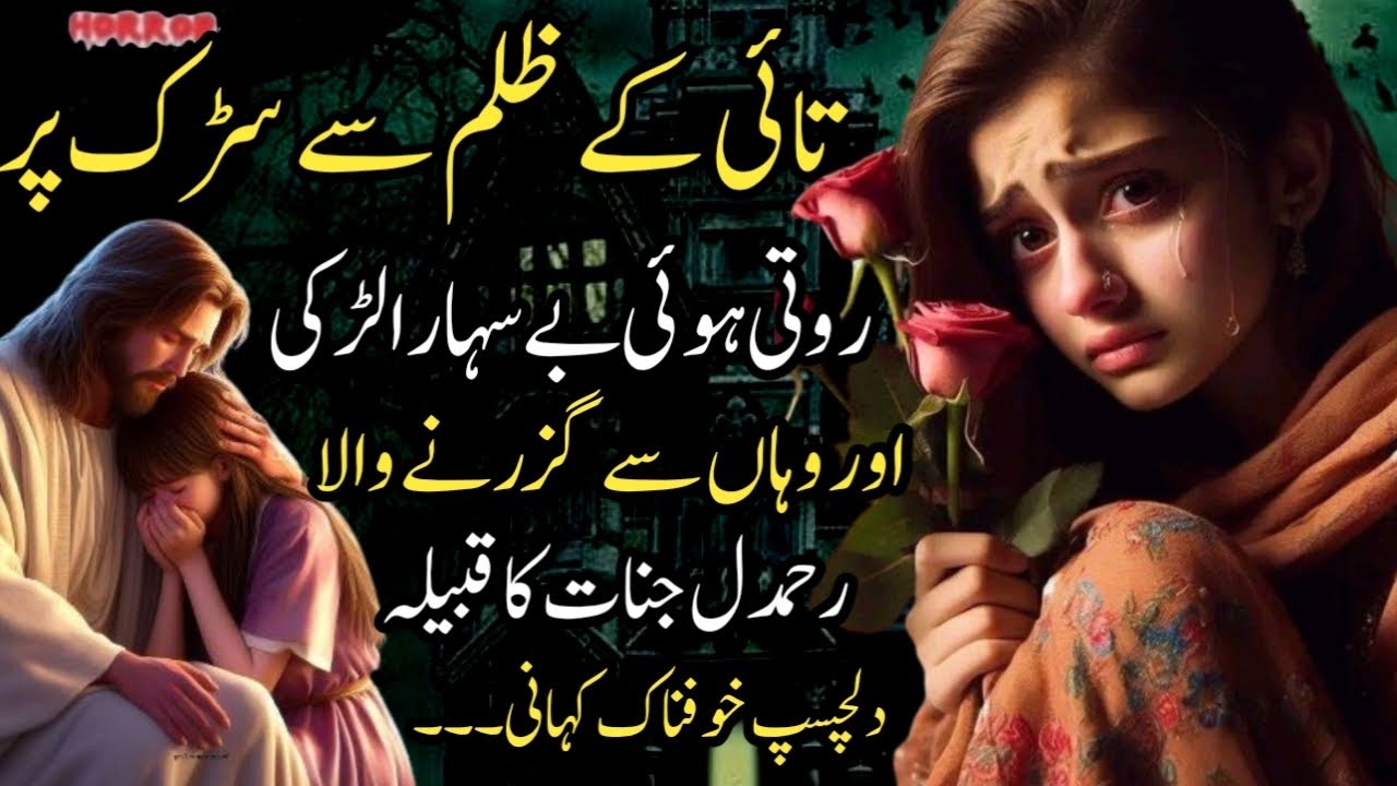 Tai Ke Zulm Se Sadak Par Roti Hui Be Sahara Larki Aur Wahan Se Guzarne Wala Rehmdil Jinnat Ka Qabila