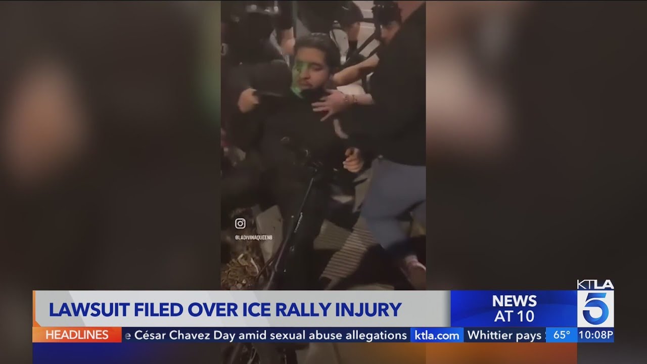 Lawsuit filed against LAPD after man said he was blinded by police projectile