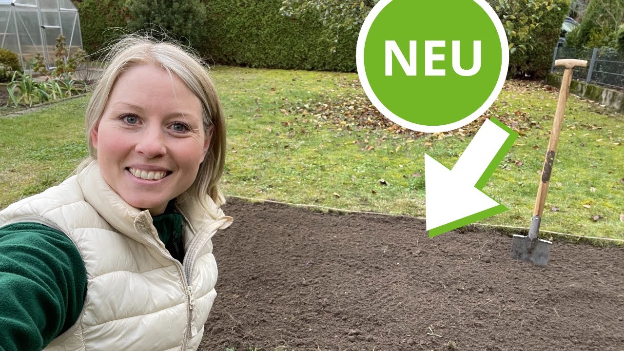 Neues Gemüsebeet anlegen / Rasen zu einem neuen Beet umwandeln