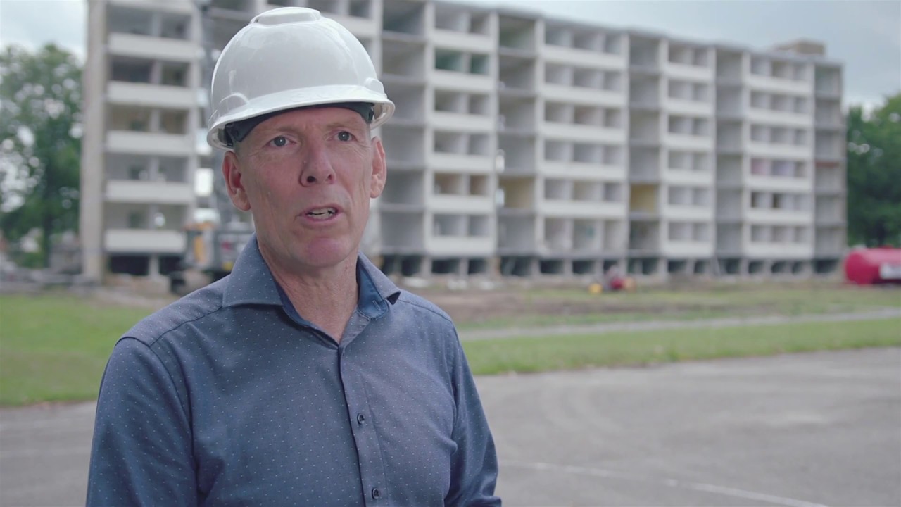 Videoverslag start sloop Bloemenoordflats Waalwijk