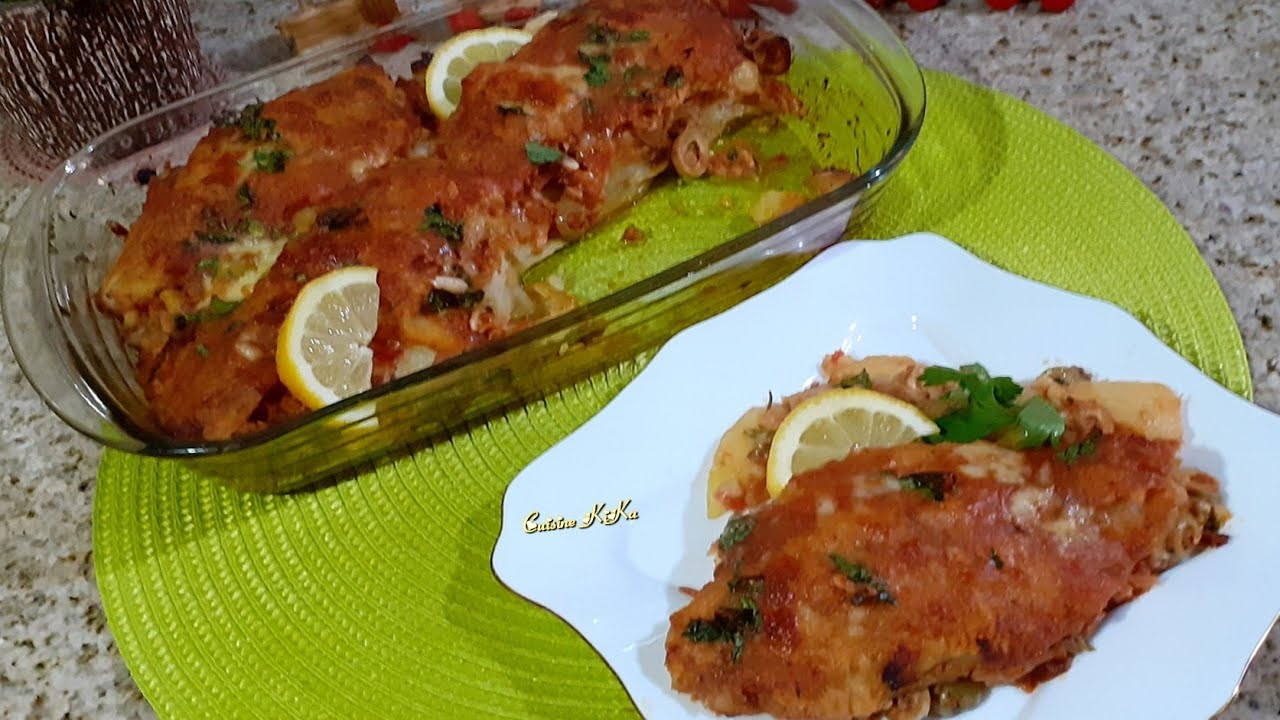 الطبق الذي لا أستغني عنه في رمضان شرائح سمك الصول المتبلة في الفرن سهل و سريع  من أشهى ما يكون