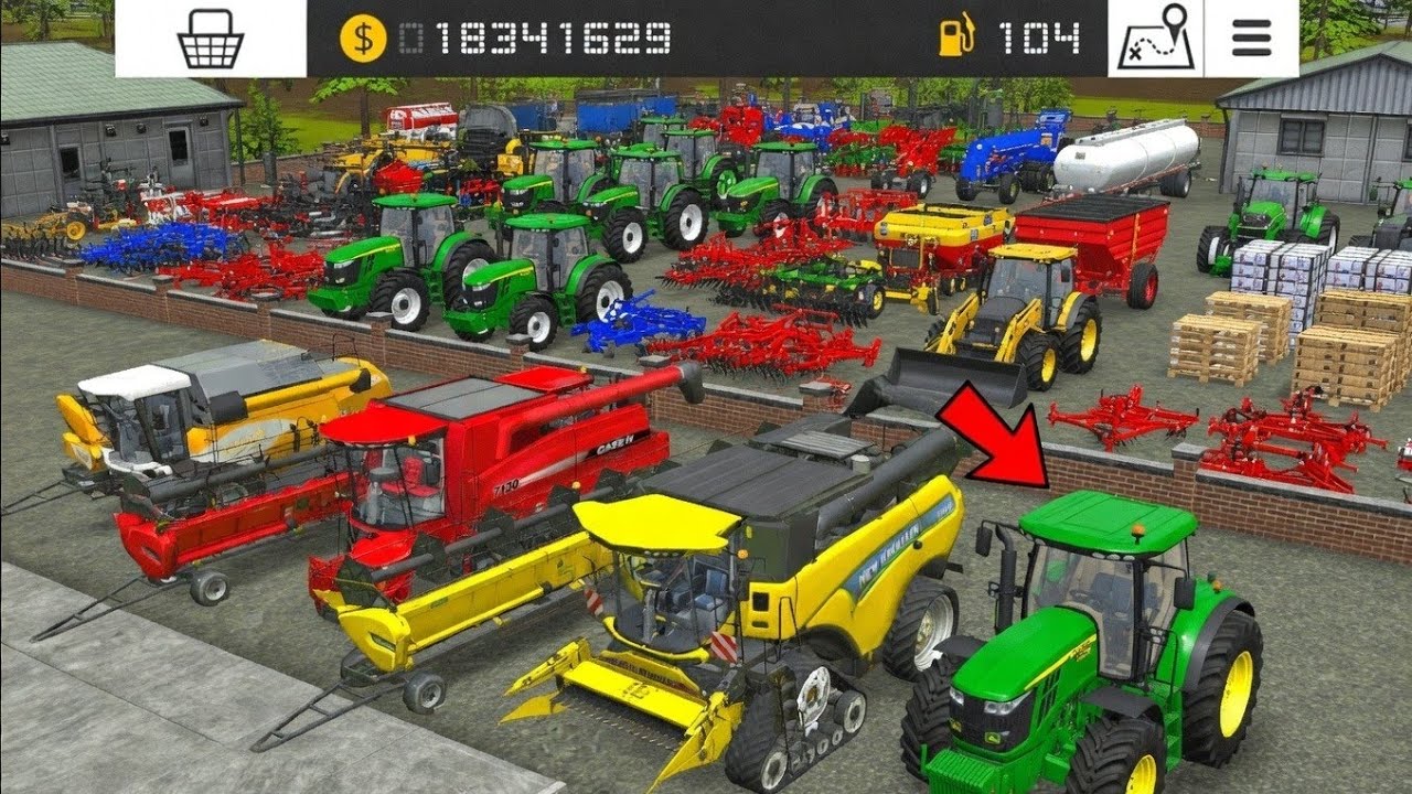 В FS 16 можно купить много оборудования за неограниченные деньги: геймплей FS16 | Таймлапс Farmin...