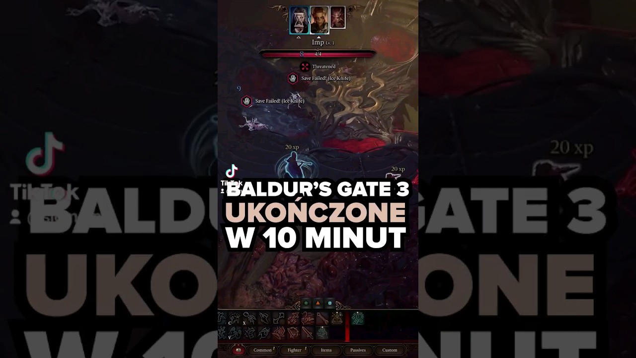 Ukończył Baldur's Gate 3 w 10 minut xD #baldursgate3 #larianstudios #gaming #gamer #gamingtips