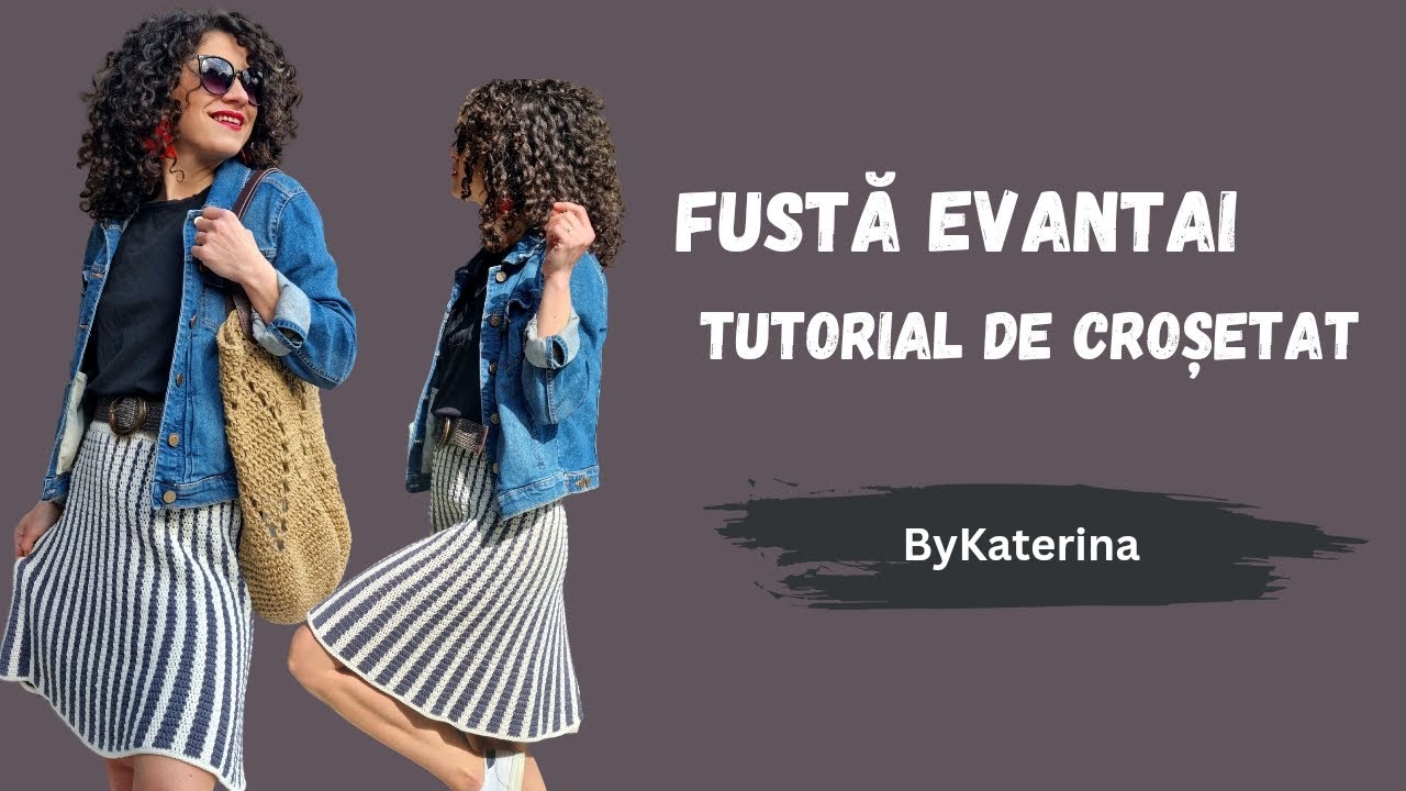 Fusta Evantai.  Tutorial de crosetat