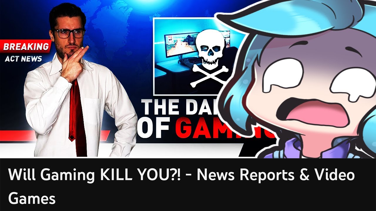 Am reacts to, 'Will Gaming KILL YOU?! - News Reports & Video Games' | by The Act Man