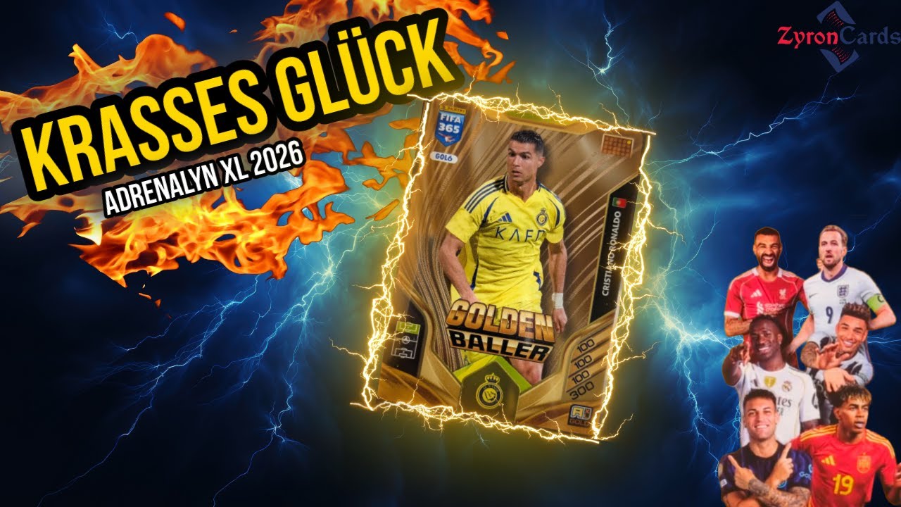CR7 in Gold?! 🔥 Adrenalyn XL 2026 Tin Unboxing | Panini FIFA 365 | ZyronCards #1