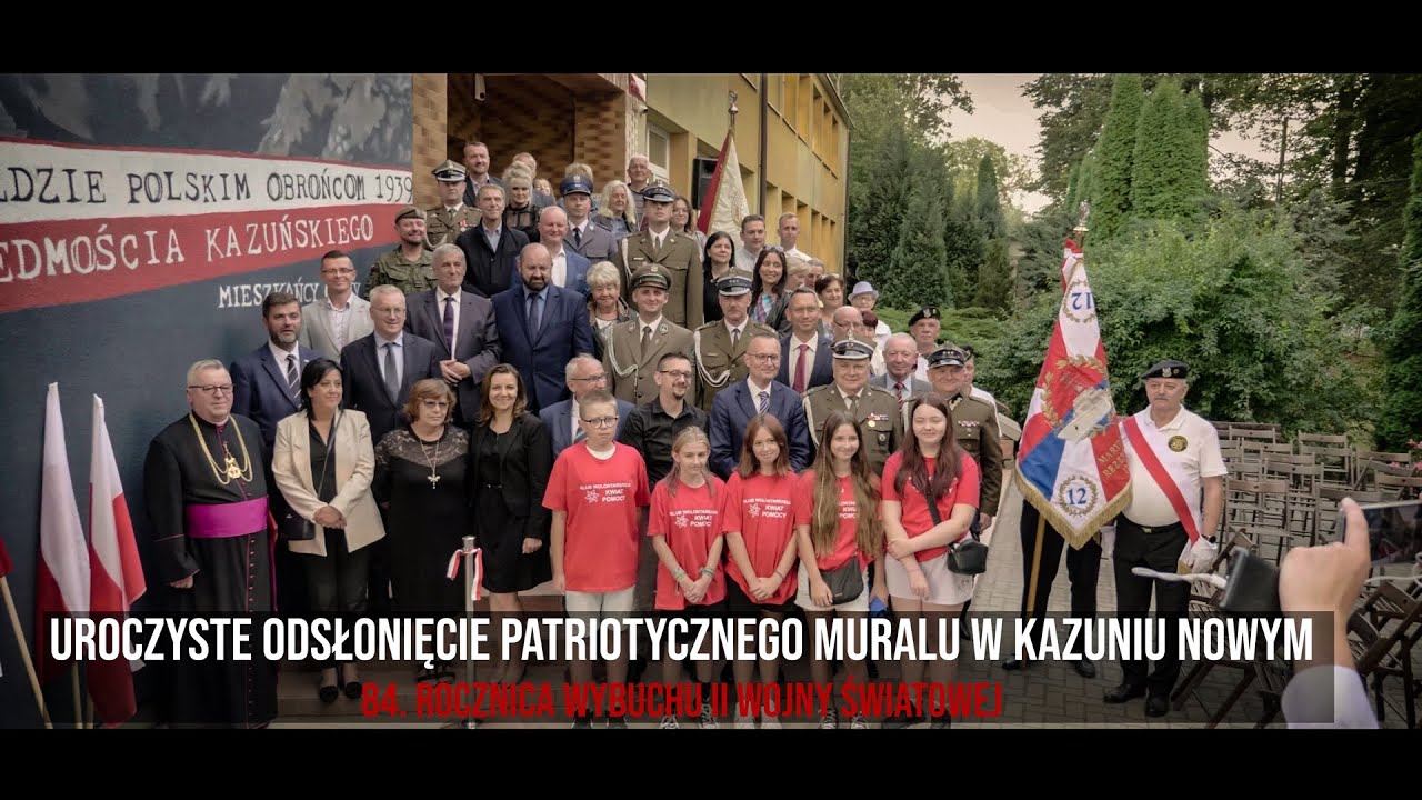 Patriotyczny Mural w Kazuniu Nowym i uroczystości