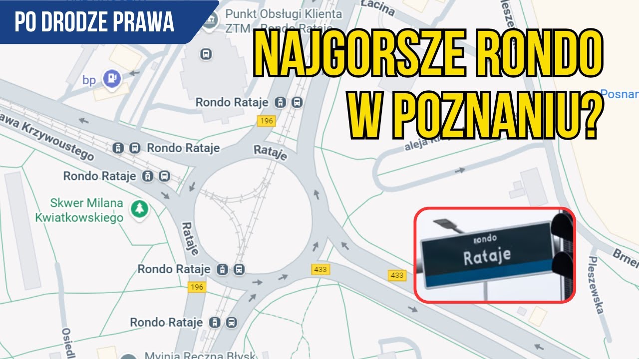 Rondo Rataje w Poznaniu. Jak jeździć poprawnie?