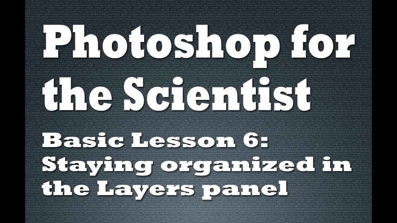 Keeping your layers organized in Photoshop