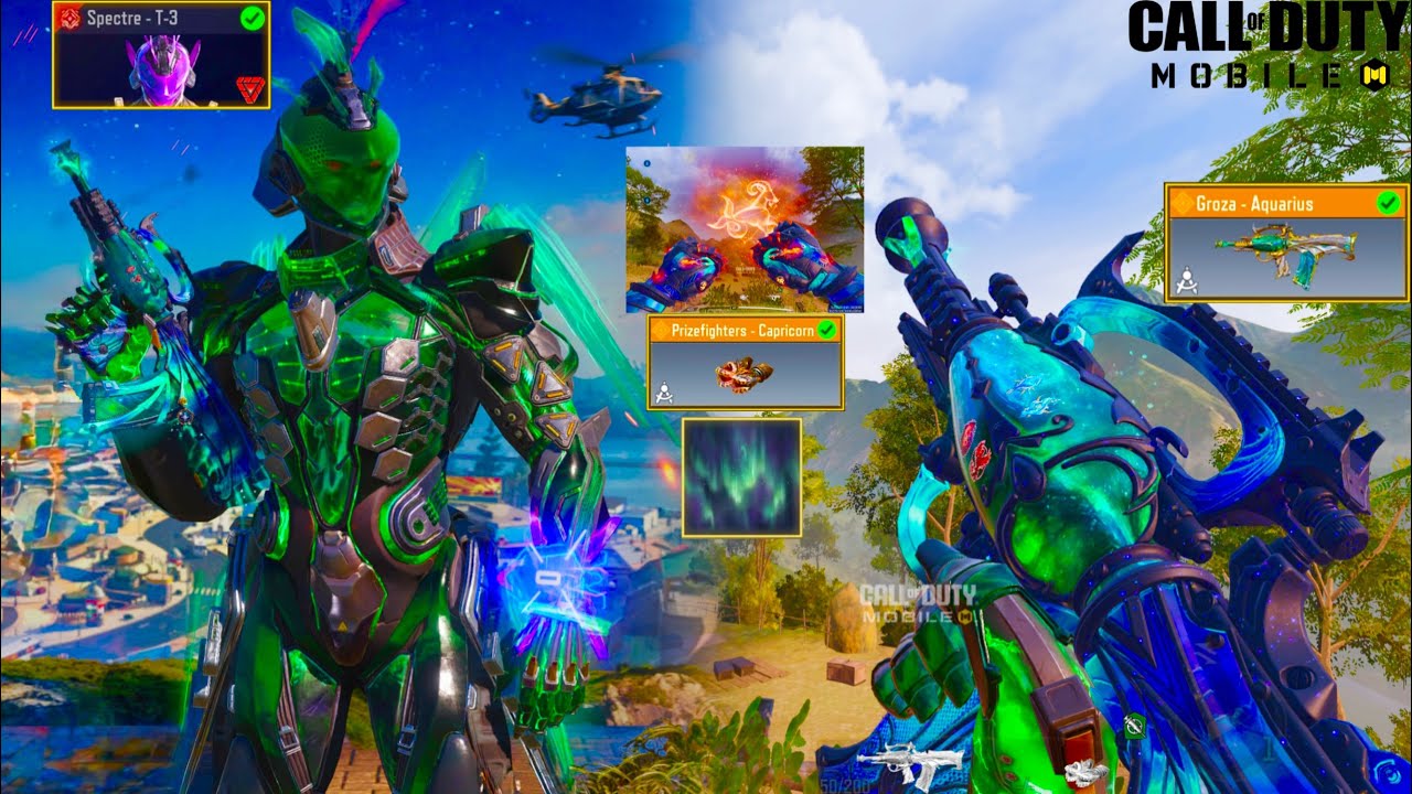 *New* Legendary Groza Aquarius & Prizefighters Capricorn looks insane with Dream Aurora Camo in CODM