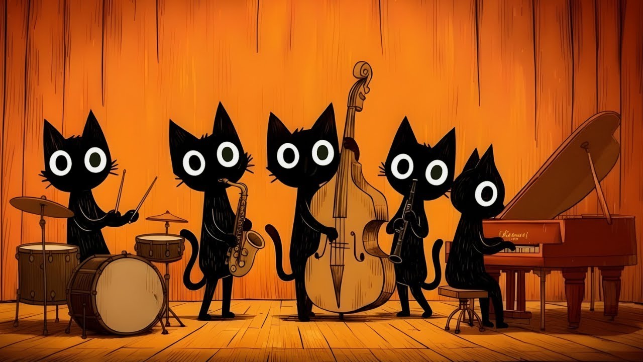 Black Cats Deep Bass Jazz: Feel-Good Creative Flow for Work & Relaxation