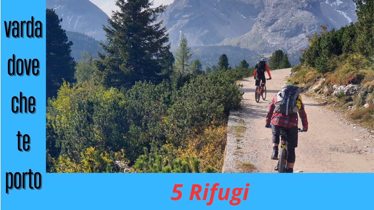 Giro dei 5 rifugi in MTB,Cortina D'Ampezzo.