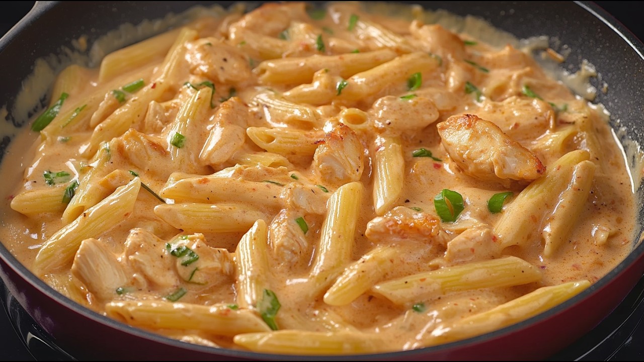 Невероятно вкусная паста с курицей за 15 минут! Самый простой рецепт ужина!