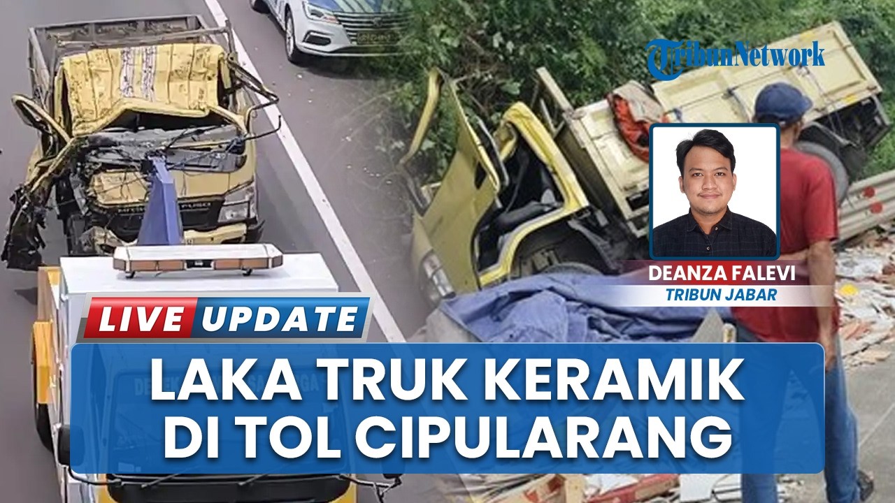 Truk Bermuatan Keramik Hantam Pembatas di Tol Cipularang KM 91 Purwakarta, Sopir Meninggal Dunia