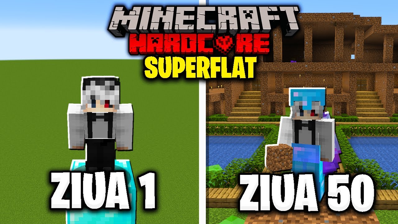 Am Supravietuit 50 de Zile pe Minecraft Hardcore Superflat