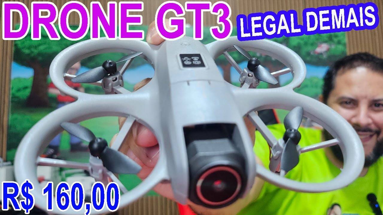 Drone Gt3 o Neo da 25 de março de R$160 baratinho (D16,Gt3,V66) testamos o drone gt3 como ligar