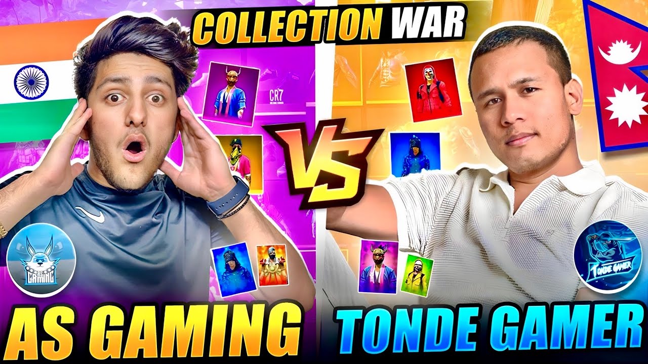 As Gaming Vs Tonde Gamer 😍 First Time Ever Richest Collection Versus - Garena Free Fire