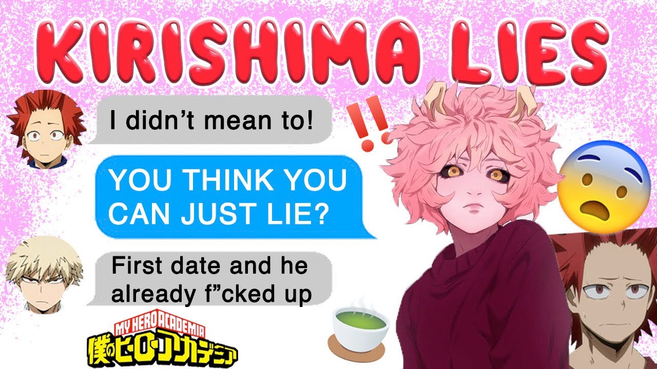 Kirishima LIES to MINA on their FIRST DATE 😱 BNHA Texts - MHA Chat - KiriMina - BakuDeku