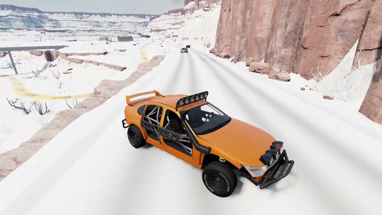 Gavril Vertex NA2 Offroad na neve do mapa mod Utah Snowy no jogo de carro BeamNG drive