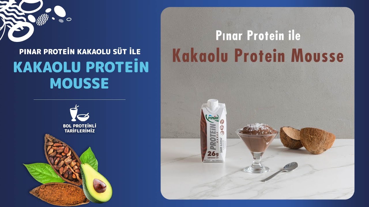 Pınar Protein S&uuml;t ile Kakaolu Protein Mousse Tarifi