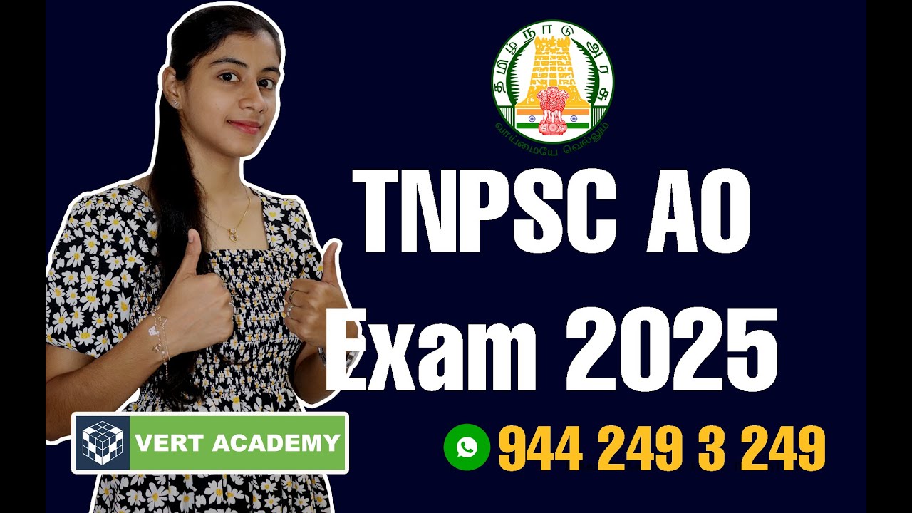 TNPSC AO Exam 2025 | B.Sc / BE / B.Tech | Agri | TNPSC CTSE 2025 | TNPSC Agri Exam Training