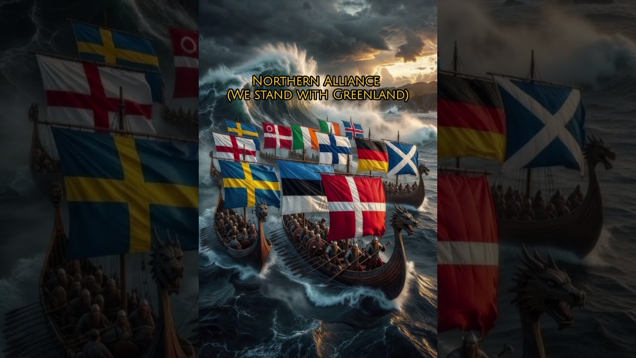 Northern Alliance (We stand with Greenland) #Nordic #Greenland #viking #alliance #youtubeshorts 