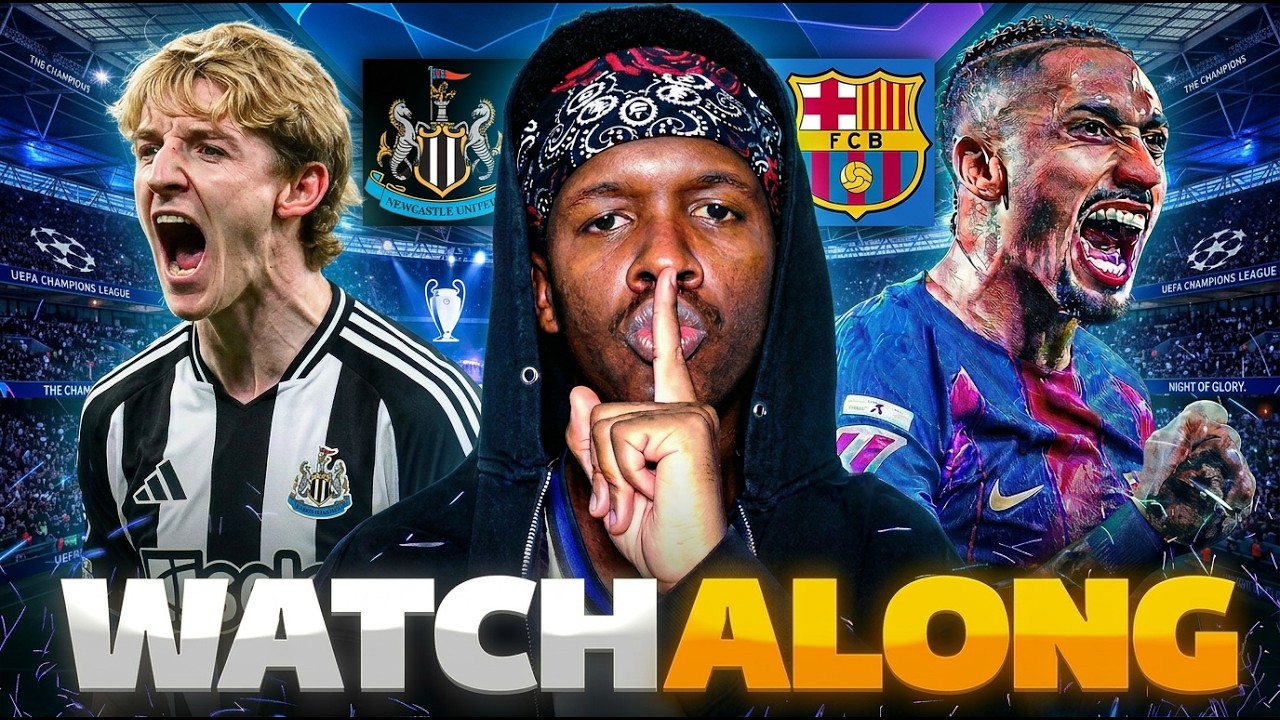 Newcastle United vs Barcelona LIVE Watchalong | Champions League RO16 | Live Commentary