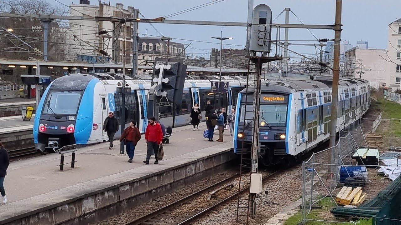 (FHD) Spot à Houilles Carrières Sur Seine sur le RER A et le Transilien L