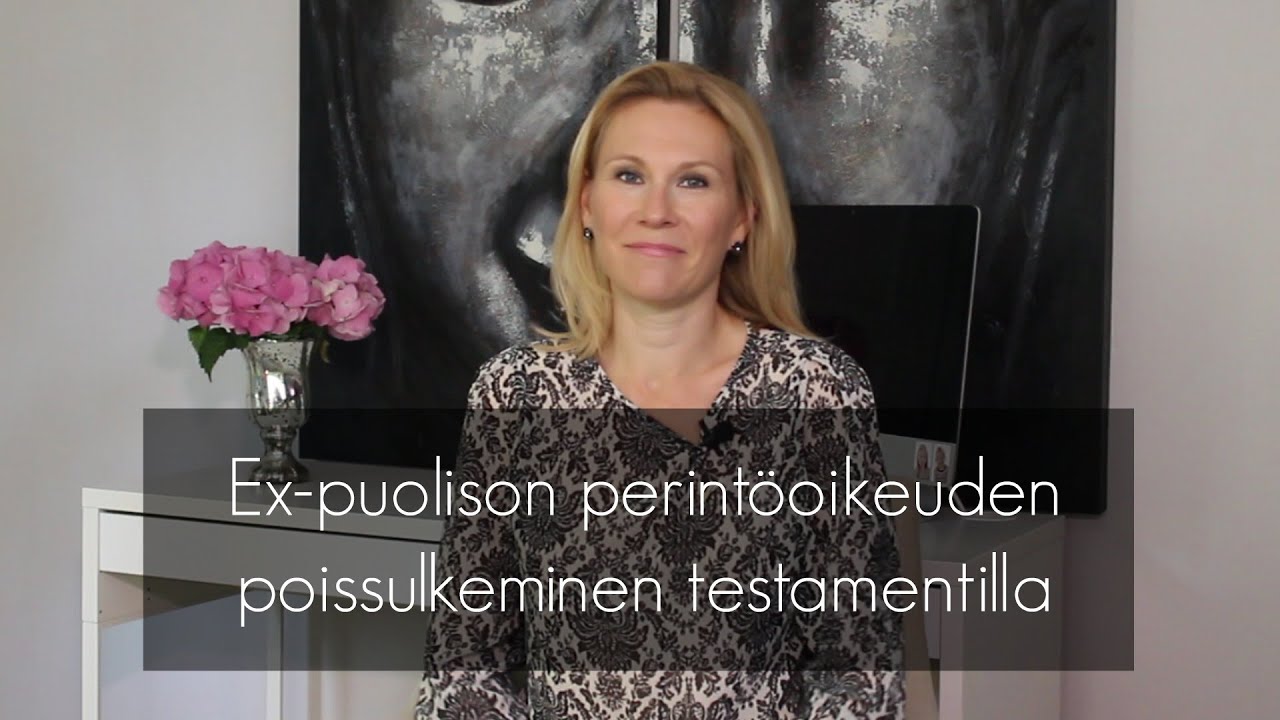 Ex-puolison poissulkeminen testamentilla