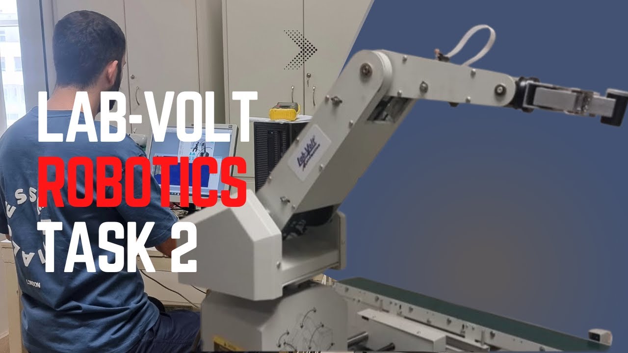 LabVolt Robot Arm Automation | Gravity Feeder to Conveyor Quality Control System