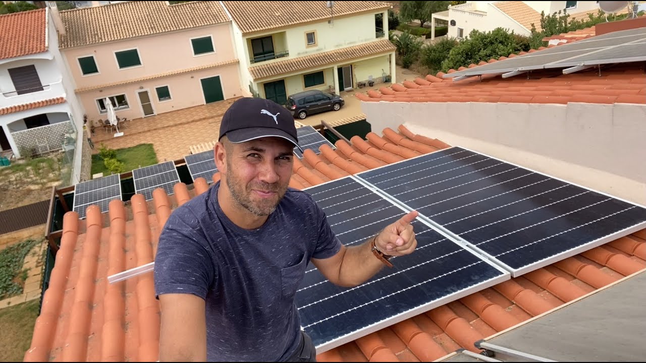 Instalação do Painel Solar Fotovoltaico Hyundai no Telhado (Salva Telhas)