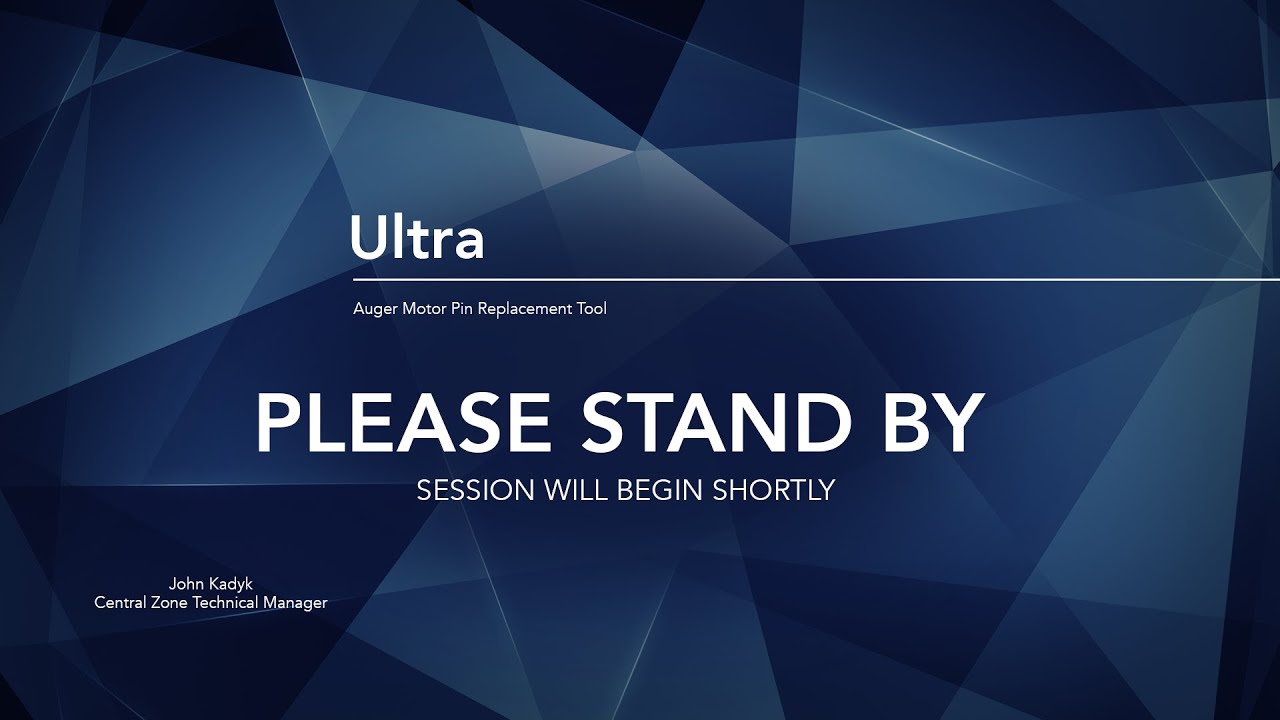 Ultra Auger Pin Tool Replacement tool Webcast