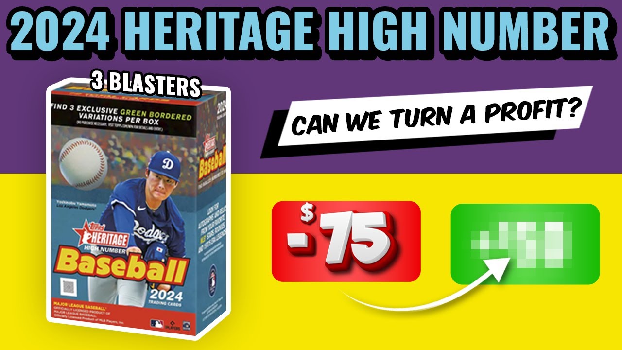 2 AUTOS!!🚨PROFIT CHALLENGE🚨 2024 TOPPS HERITAGE HIGH NUMBER