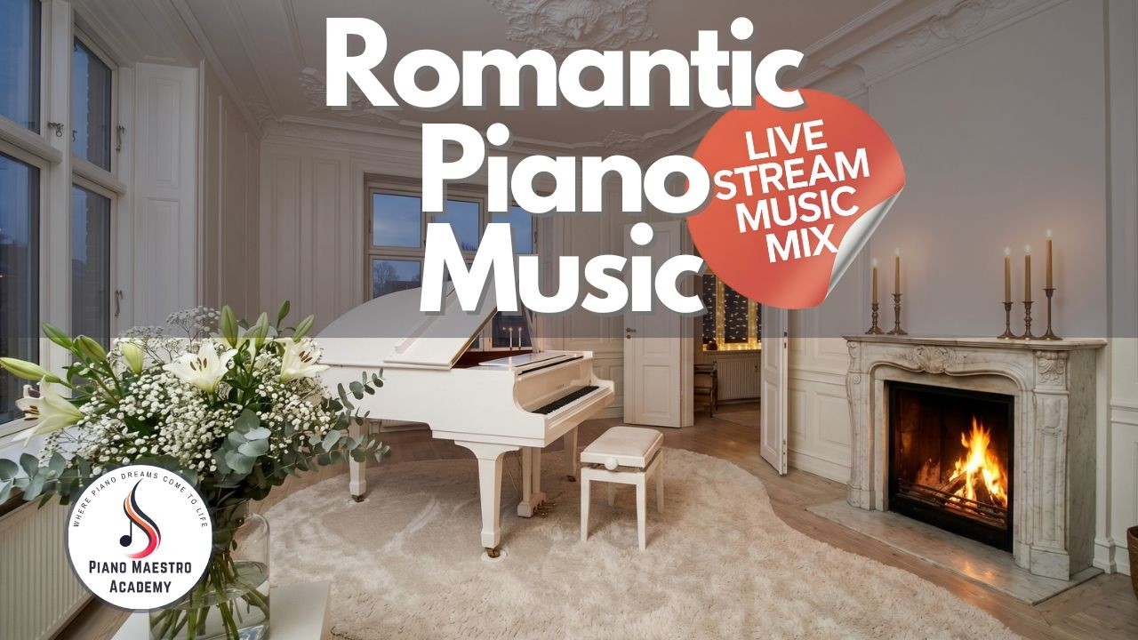 Romantic Jazz Piano: Nordic Fireplace & Candlelight Atmosphere to Relieve Stress 🔥🕯️