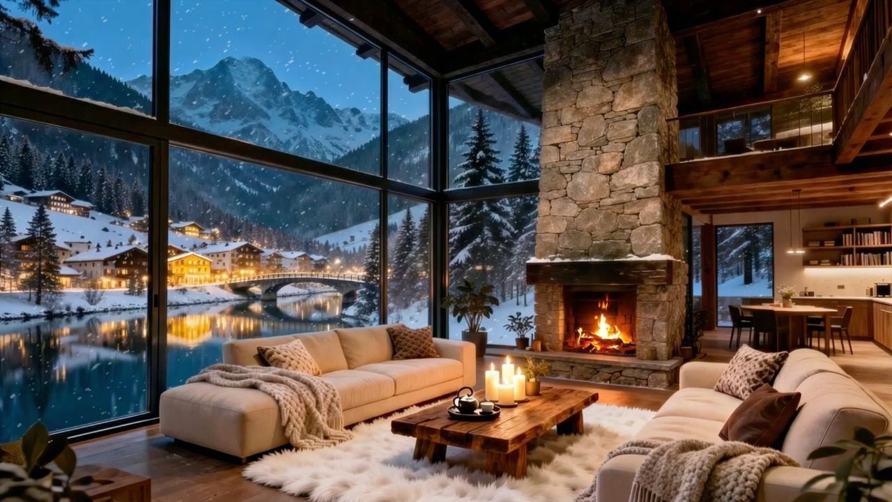 ☕Warm Relaxing Jazz Music with Cozy Coffee Shop for Working, Studying, Sleeping #115M