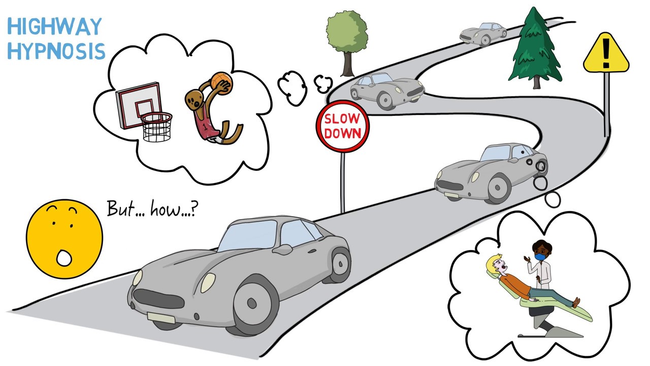 WHY DO WE ZONE OUT WHILE READING/DRIVING?