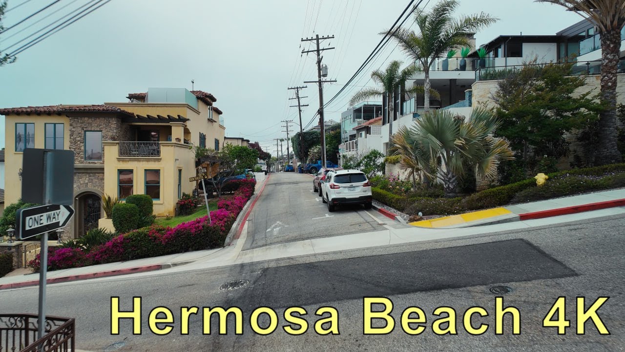 Relaxing Drive in Hermosa Beach, California ASMR 4K