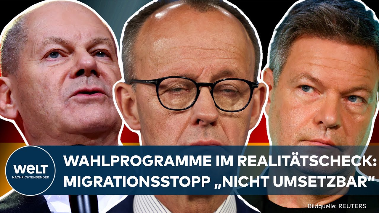 BUNDESTAGSWAHL 2025 - THEMA MIGRATION: Das planen CDU, SPD und Gr&uuml;ne in ihren Wahlprogrammen