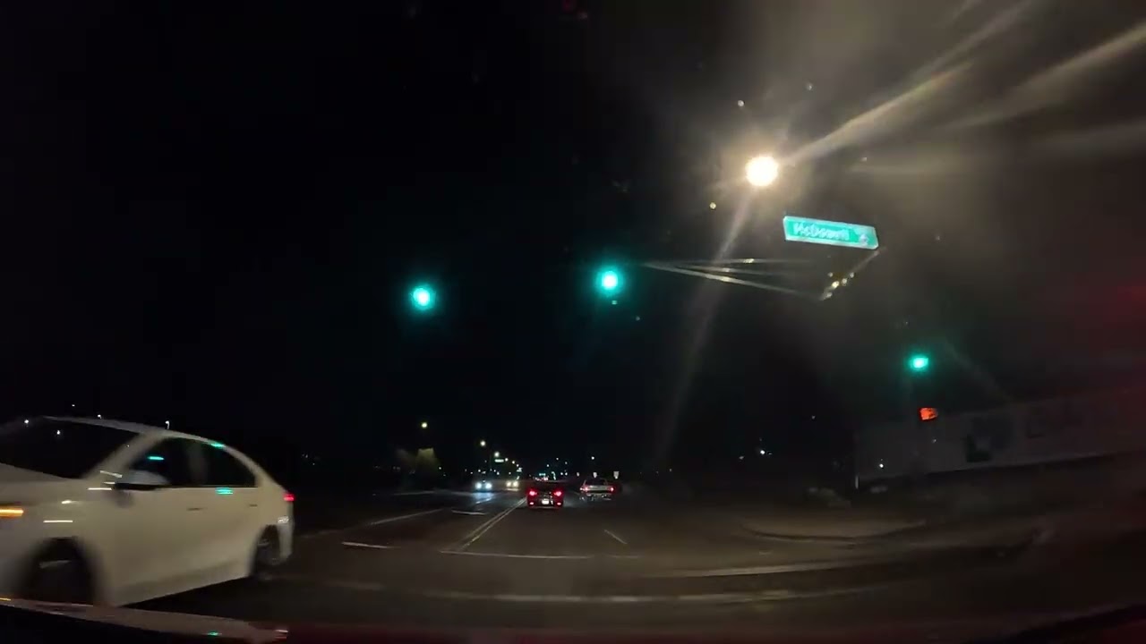 Night driving video 124