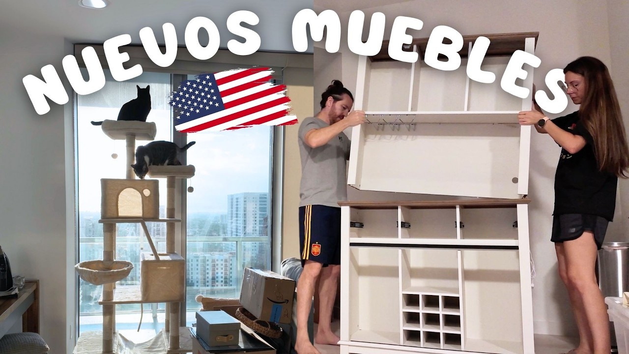 MONTANDO MUEBLES para el Salón, la Cocina y el Castillo de los Gatos
