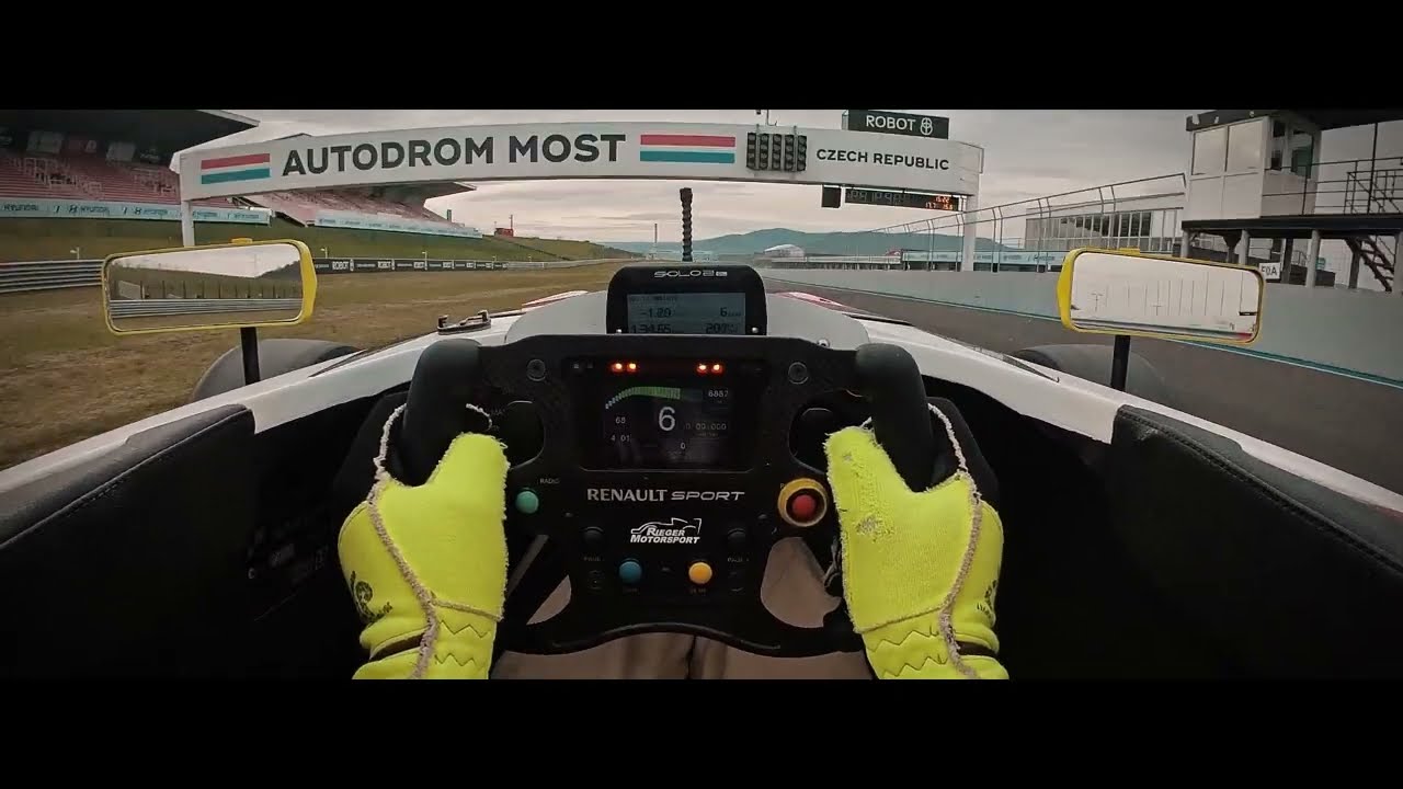 Formula Renault POV Onboard Visor Cam at Autodrom Most